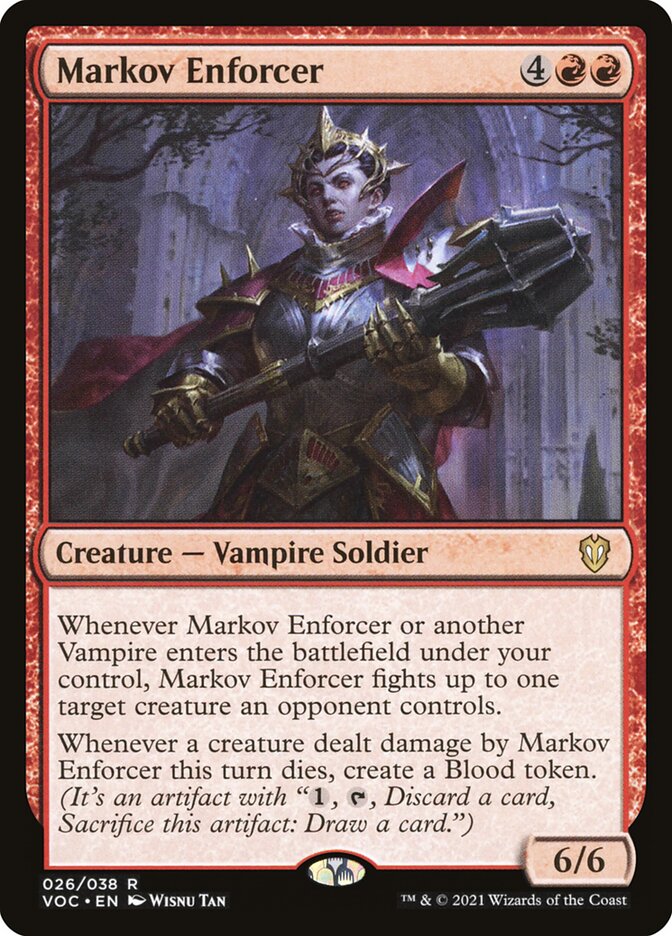 Markov Enforcer 26 (Commander: Innistrad: Crimson Vow)  | Good Games Adelaide SA