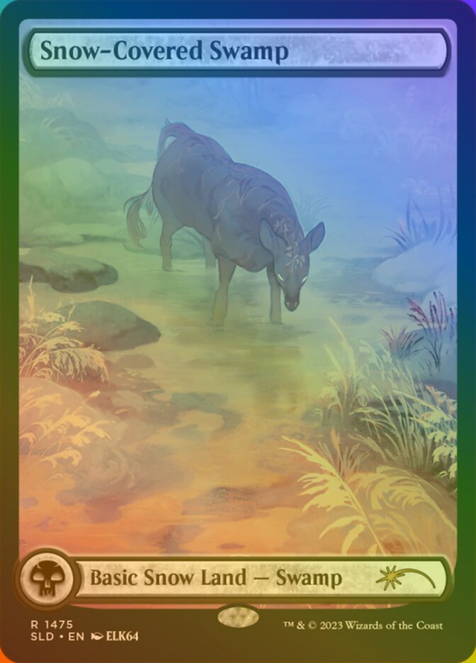 Snow-Covered Swamp 1475 (Secret Lair Drop Series)  - Foil | Good Games Adelaide SA