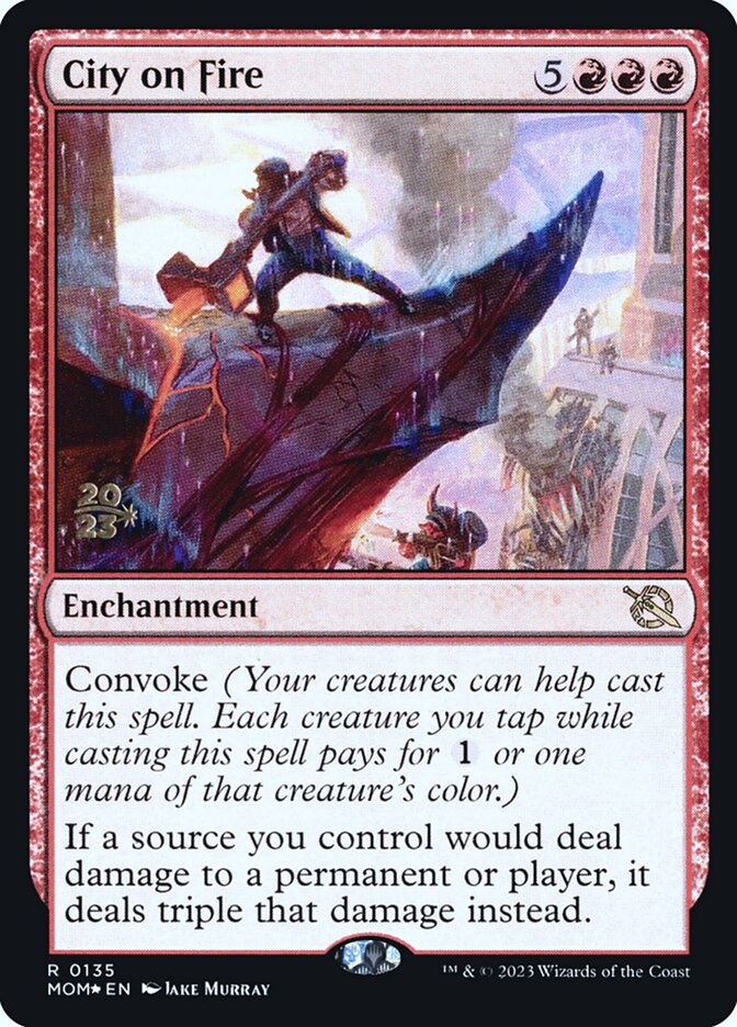 City on Fire 135 (Prerelease Cards)  - Foil | Good Games Adelaide SA