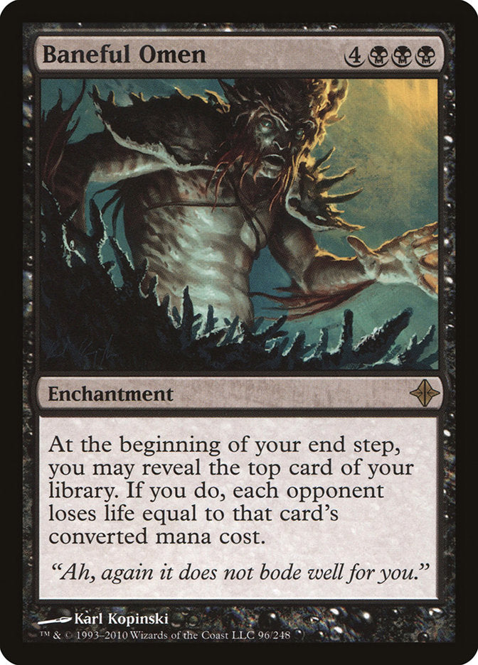 Baneful Omen 96 (Rise of the Eldrazi)  - Foil | Good Games Adelaide SA