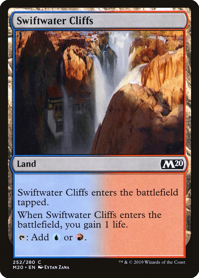 Swiftwater Cliffs 252 (Core Set 2020)  - Foil | Good Games Adelaide SA