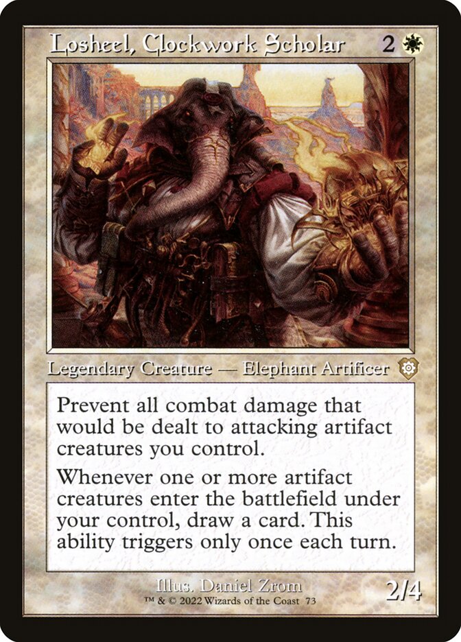 Losheel Clockwork Scholar Retro Frame 73 (Commander: The Brothers' War)  | Good Games Adelaide SA