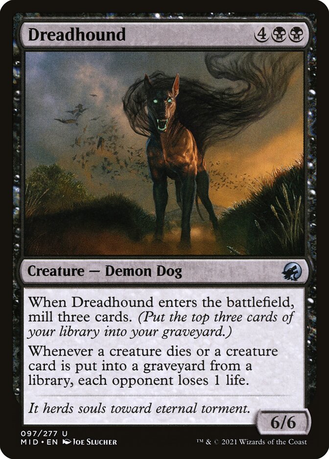 Dreadhound 97 (Innistrad: Midnight Hunt)  - Foil | Good Games Adelaide SA