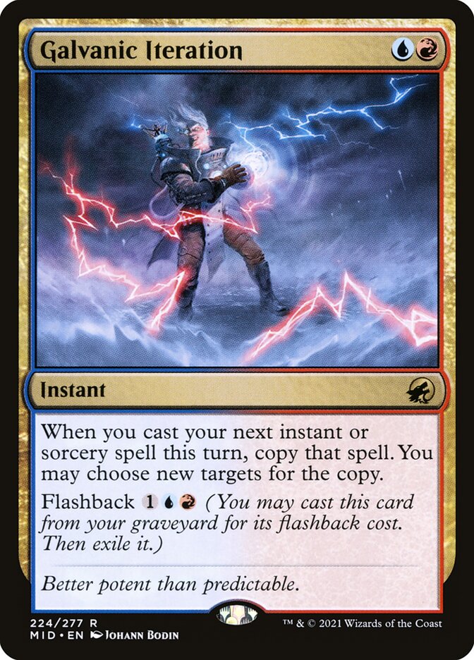 Galvanic Iteration 224 (Innistrad: Midnight Hunt)  - Foil | Good Games Adelaide SA