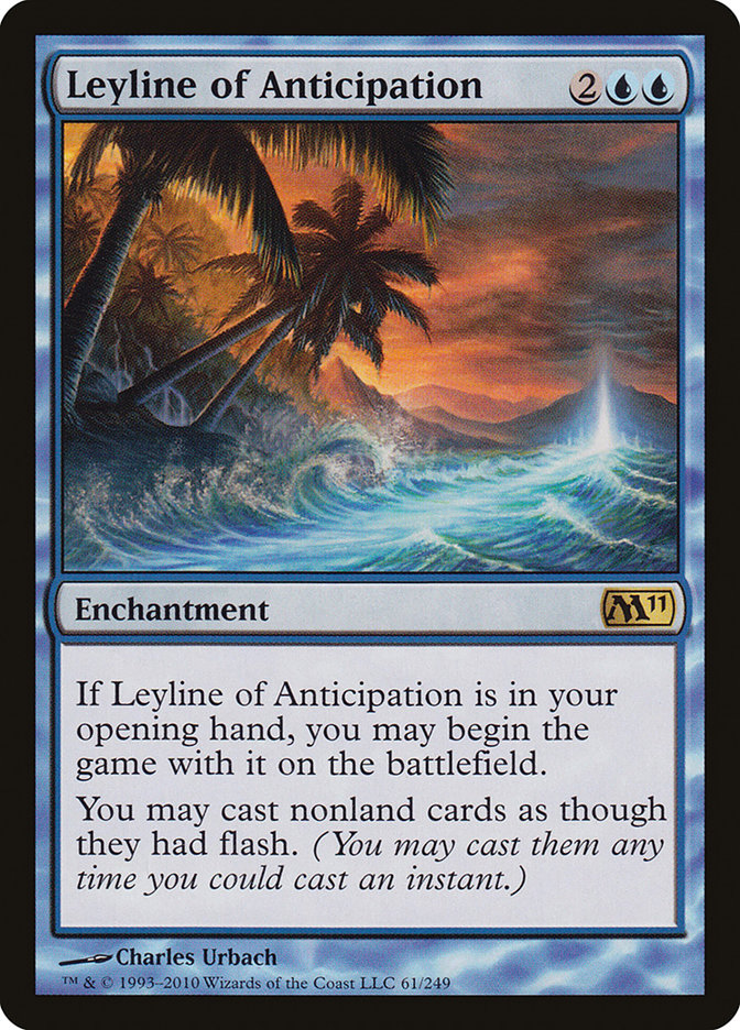 Leyline of Anticipation 61 (Magic 2011 (M11))  - Foil | Good Games Adelaide SA
