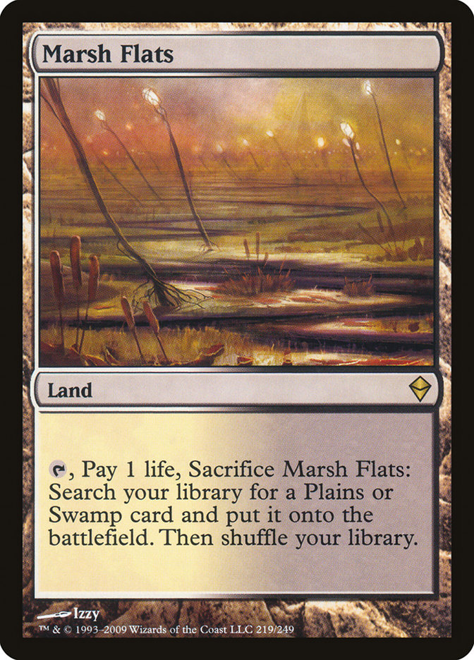 Marsh Flats 219 (Zendikar)  - Foil | Good Games Adelaide SA
