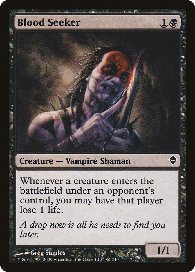 Blood Seeker 80 (Zendikar)  - Foil | Good Games Adelaide SA