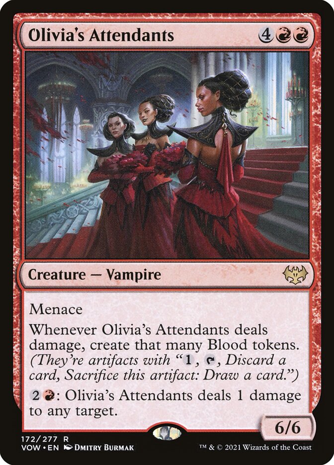 Olivia's Attendants 172 (Innistrad: Crimson Vow)  - Foil | Good Games Adelaide SA