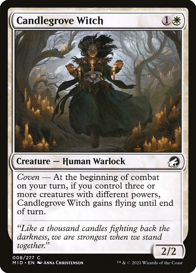 Candlegrove Witch 8 (Innistrad: Midnight Hunt)  - Foil | Good Games Adelaide SA