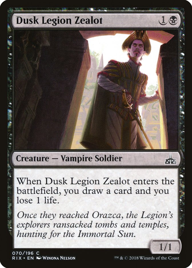 Dusk Legion Zealot 70 (Rivals of Ixalan)  | Good Games Adelaide SA