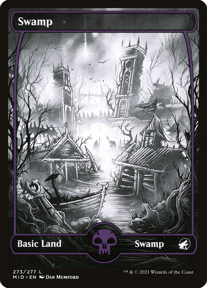 Swamp 273 (Innistrad: Midnight Hunt)  - Foil | Good Games Adelaide SA