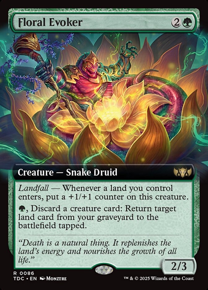 Floral Evoker 86 (Commander: Tarkir: Dragonstorm)  | Good Games Adelaide SA