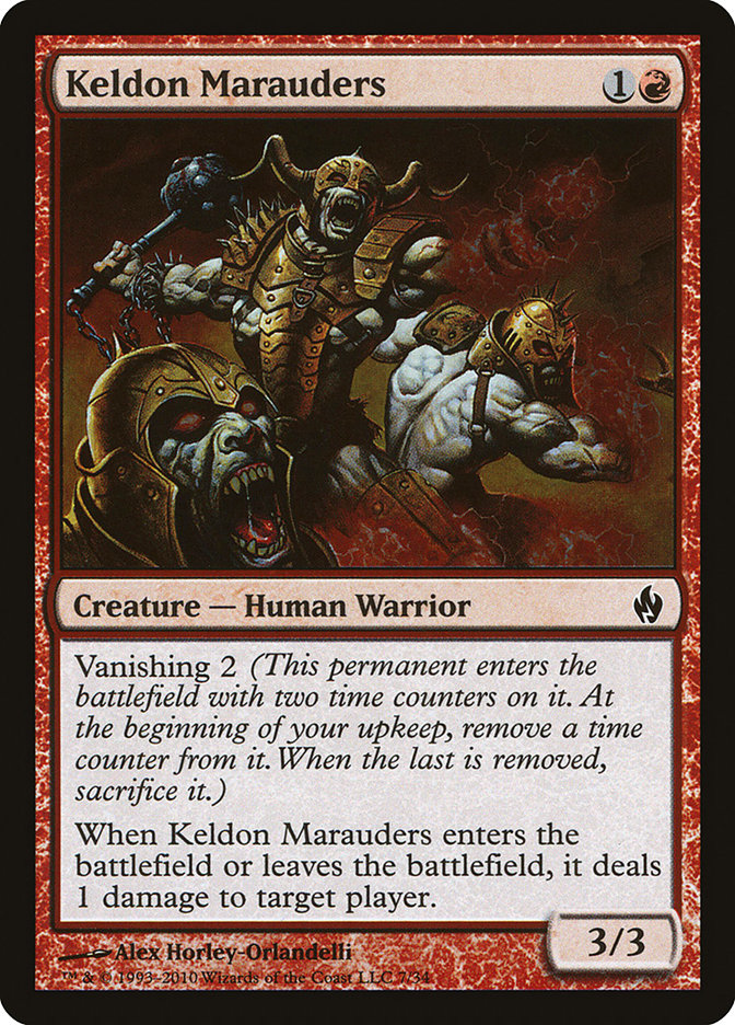 Keldon Marauders 7 (Premium Deck Series: Fire and Lightning)  - Foil | Good Games Adelaide SA