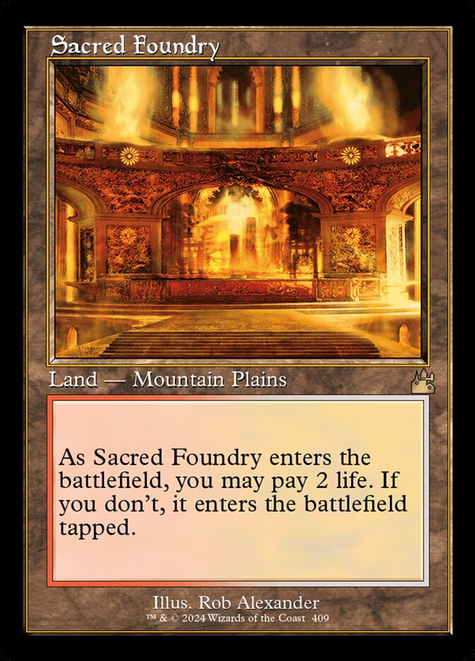 Sacred Foundry 409 (Ravnica Remastered)  - Foil | Good Games Adelaide SA