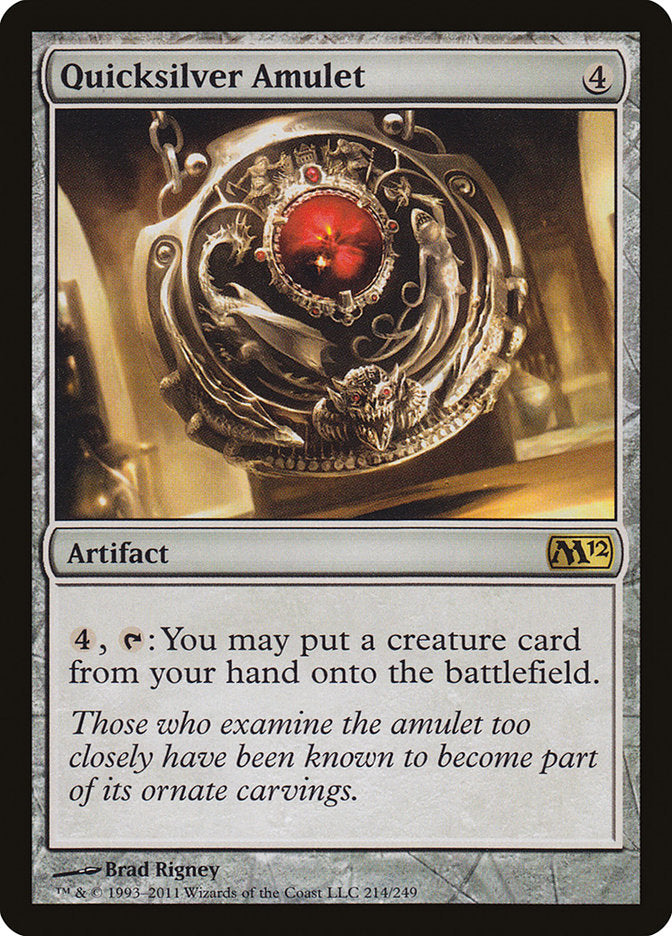 Quicksilver Amulet 214 (Magic 2012 (M12))  - Foil | Good Games Adelaide SA