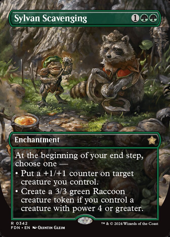 Sylvan Scavenging 342 (Foundations)  - Foil | Good Games Adelaide SA