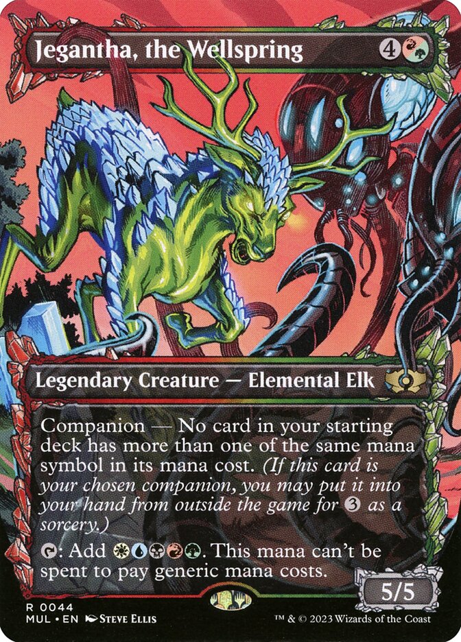 Jegantha, the Wellspring 44 (March of the Machine: Multiverse Legends)  - Borderless Foil | Good Games Adelaide SA