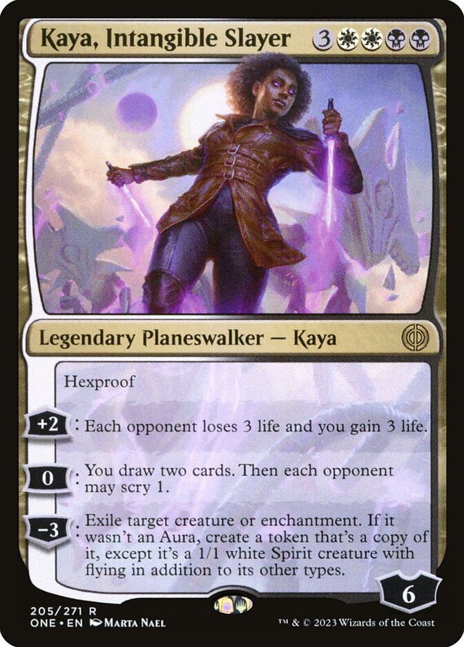 Kaya, Intangible Slayer 205 (Phyrexia: All Will Be One)  - Foil | Good Games Adelaide SA