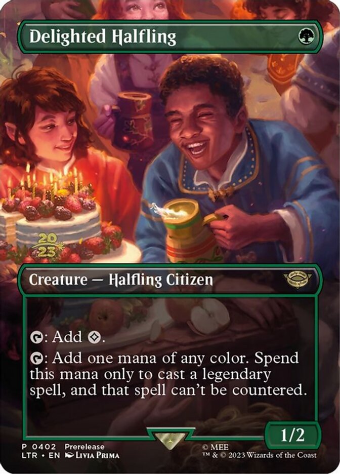 Delighted Halfling 0402 402 (Prerelease Cards)  - Foil | Good Games Adelaide SA