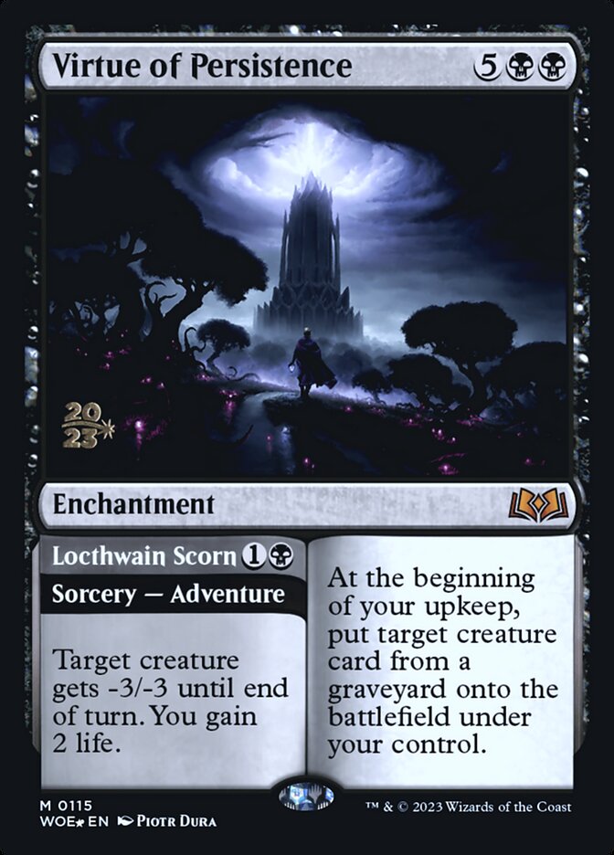 Virtue of Persistence // Locthwain Scorn 115 (Prerelease Cards)  - Foil | Good Games Adelaide SA