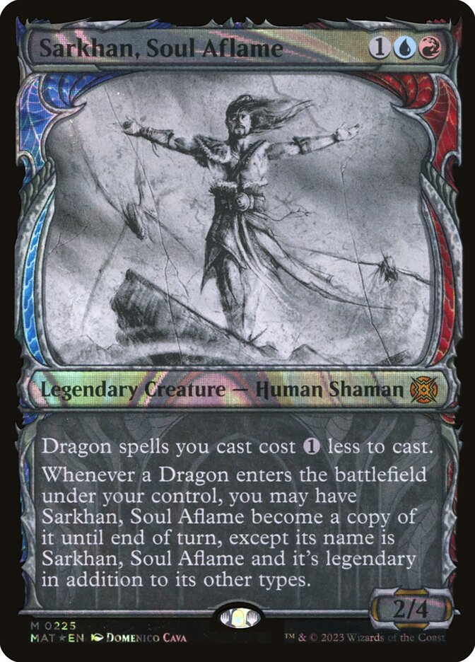 Sarkhan, Soul Aflame 225 (March of the Machine: The Aftermath)  - Showcase Halo Foil | Good Games Adelaide SA
