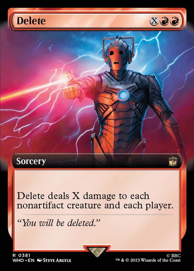 Delete 381 (Universes Beyond: Doctor Who)  - Foil | Good Games Adelaide SA