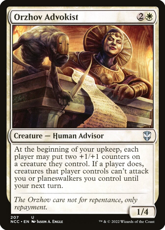 Orzhov Advokist 207 (Commander: Streets of New Capenna)  | Good Games Adelaide SA