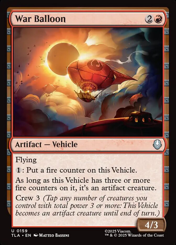 War Balloon 159 (Avatar: The Last Airbender)  - Foil | Good Games Adelaide SA