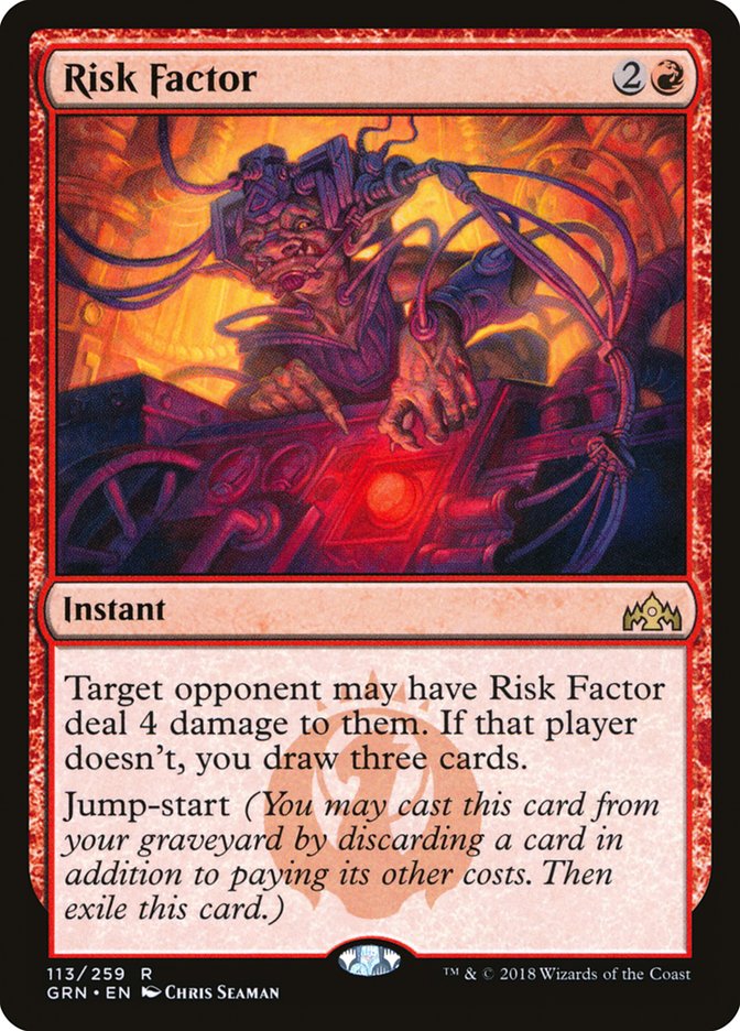 Risk Factor 113 (Guilds of Ravnica)  - Foil | Good Games Adelaide SA