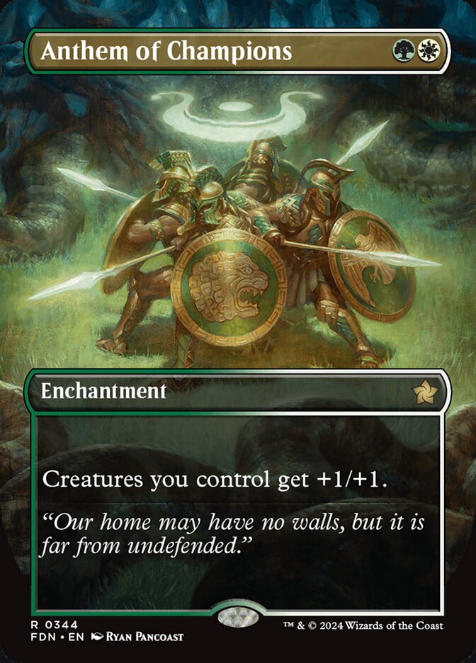 Anthem of Champions 344 (Foundations)  - Foil | Good Games Adelaide SA