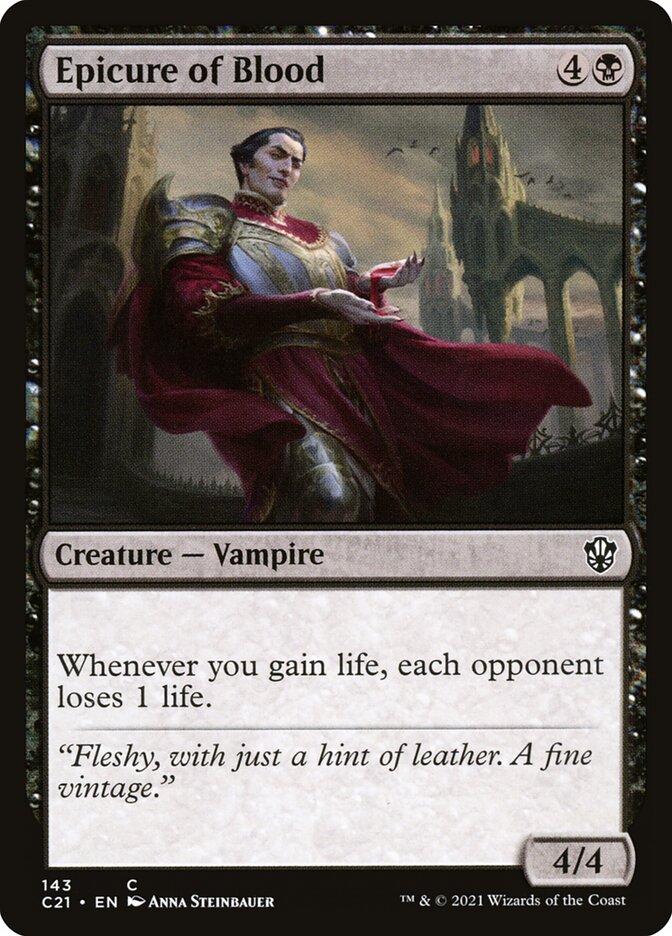Epicure of Blood 143 (Commander 2021)  | Good Games Adelaide SA