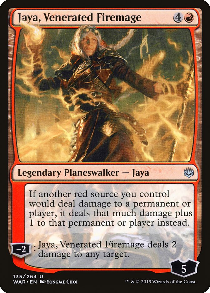 Jaya, Venerated Firemage 135 (War of the Spark)  | Good Games Adelaide SA