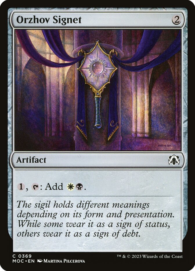 Orzhov Signet 369 (Commander: March of the Machine)  | Good Games Adelaide SA