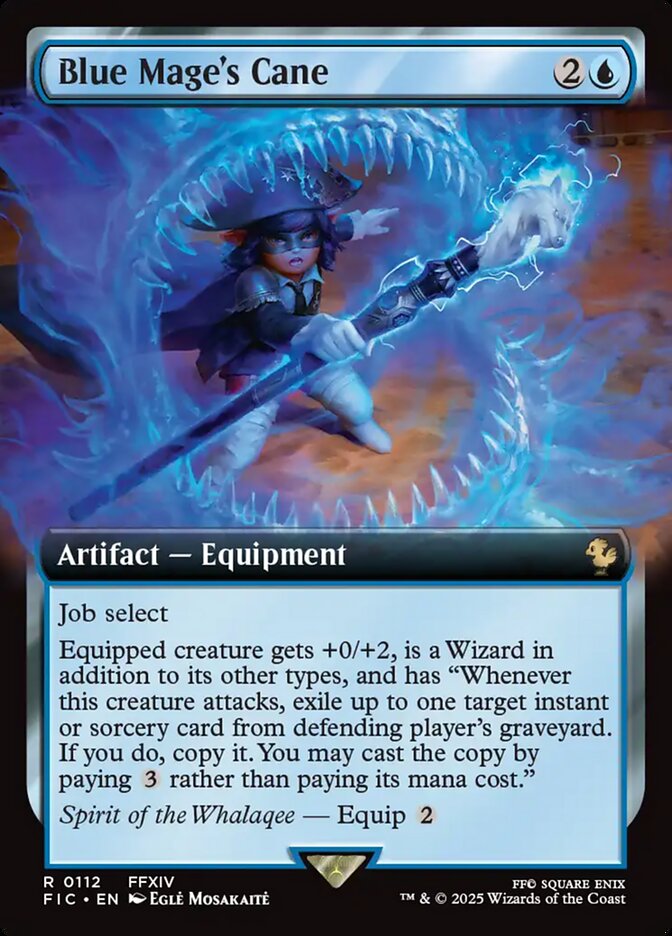 Blue Mage's Cane 112 (Commander: FINAL FANTASY)  - Extended Art Foil | Good Games Adelaide SA