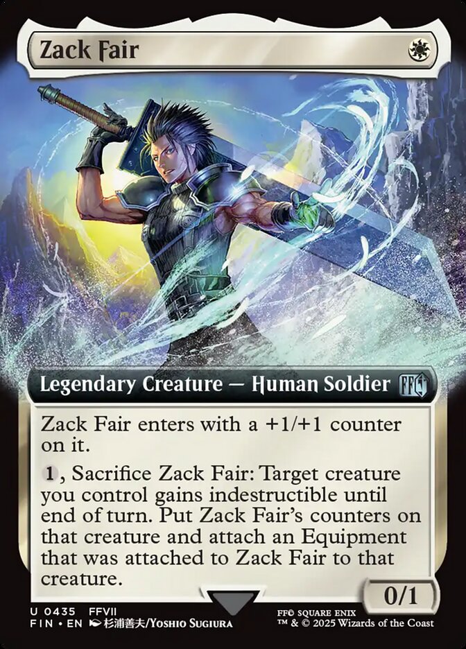 Zack Fair 435/309 (FINAL FANTASY)  - Extended Art Foil | Good Games Adelaide SA