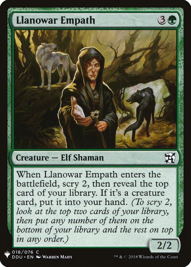 Llanowar Empath 18 (The List Reprints)  | Good Games Adelaide SA