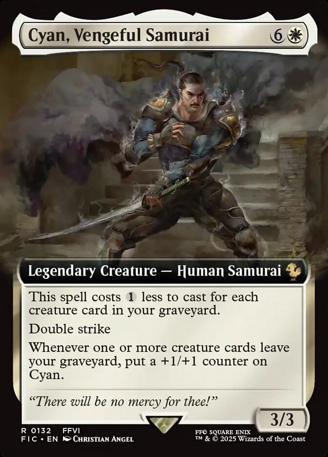 Cyan, Vengeful Samurai 132 (Commander: FINAL FANTASY)  | Good Games Adelaide SA