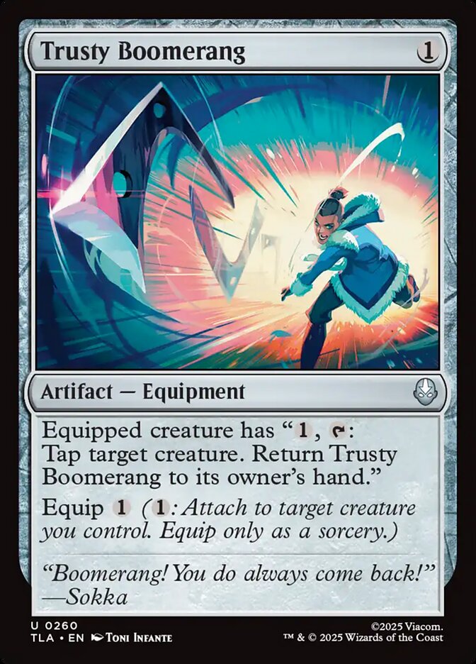 Trusty Boomerang 260 (Avatar: The Last Airbender)  - Foil | Good Games Adelaide SA