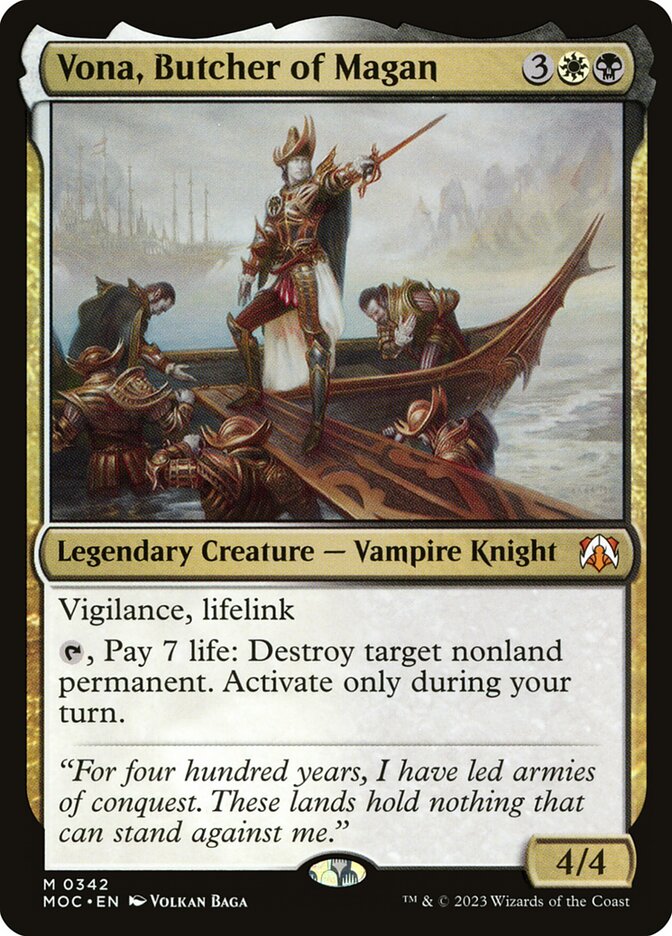Vona, Butcher of Magan 342 (Commander: March of the Machine)  | Good Games Adelaide SA