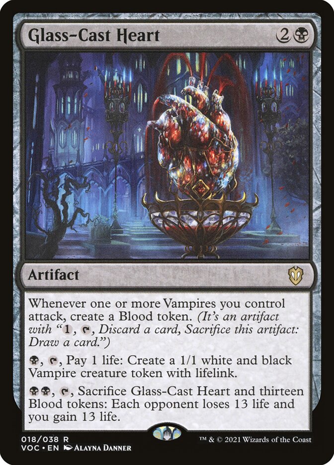 Glass-Cast Heart 18 (Commander: Innistrad: Crimson Vow)  | Good Games Adelaide SA