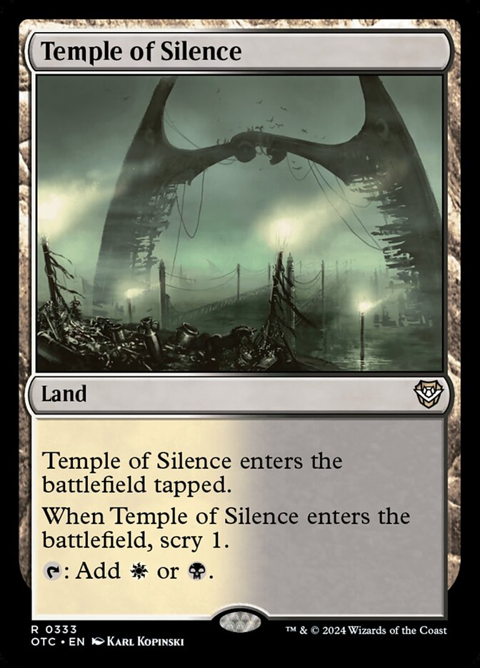 Temple of Silence 333 (Commander: Outlaws of Thunder Junction)  | Good Games Adelaide SA