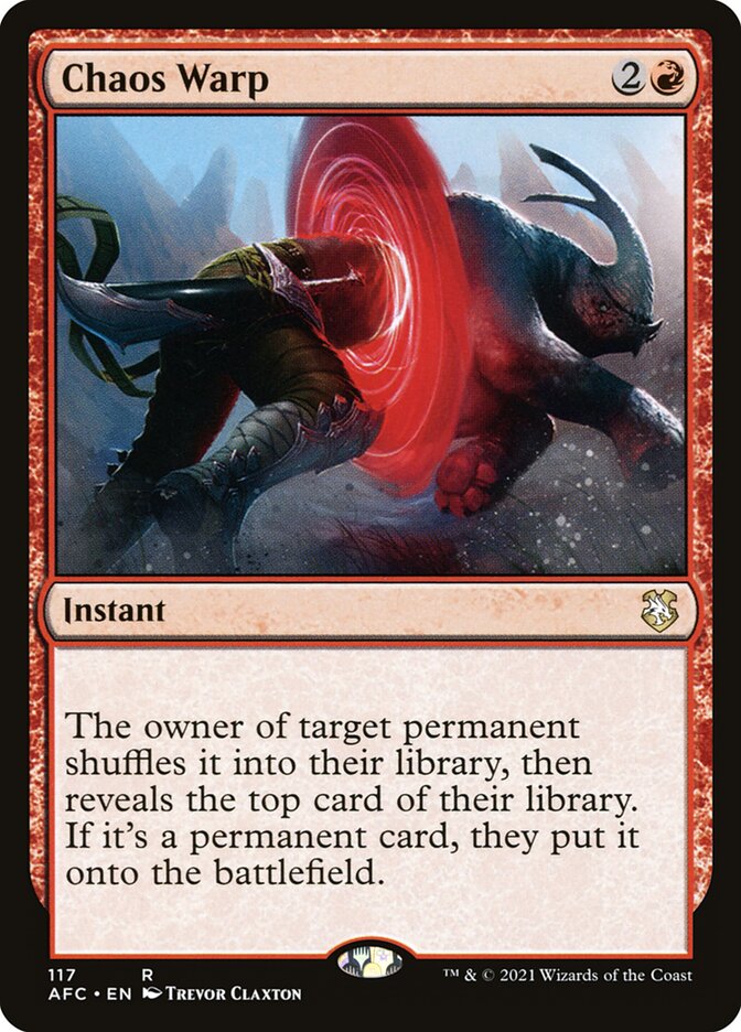 Chaos Warp 117 (Commander: Adventures in the Forgotten Realms)  | Good Games Adelaide SA