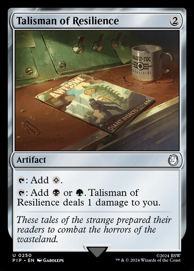 Talisman of Resilience 250 (Universes Beyond: Fallout)  - Foil | Good Games Adelaide SA