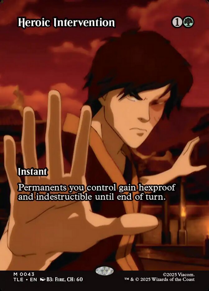 Heroic Intervention 43 (Avatar: The Last Airbender: Eternal-Legal)  - Borderless | Good Games Adelaide SA