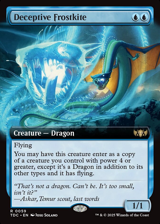 Deceptive Frostkite 59 (Commander: Tarkir: Dragonstorm)  | Good Games Adelaide SA