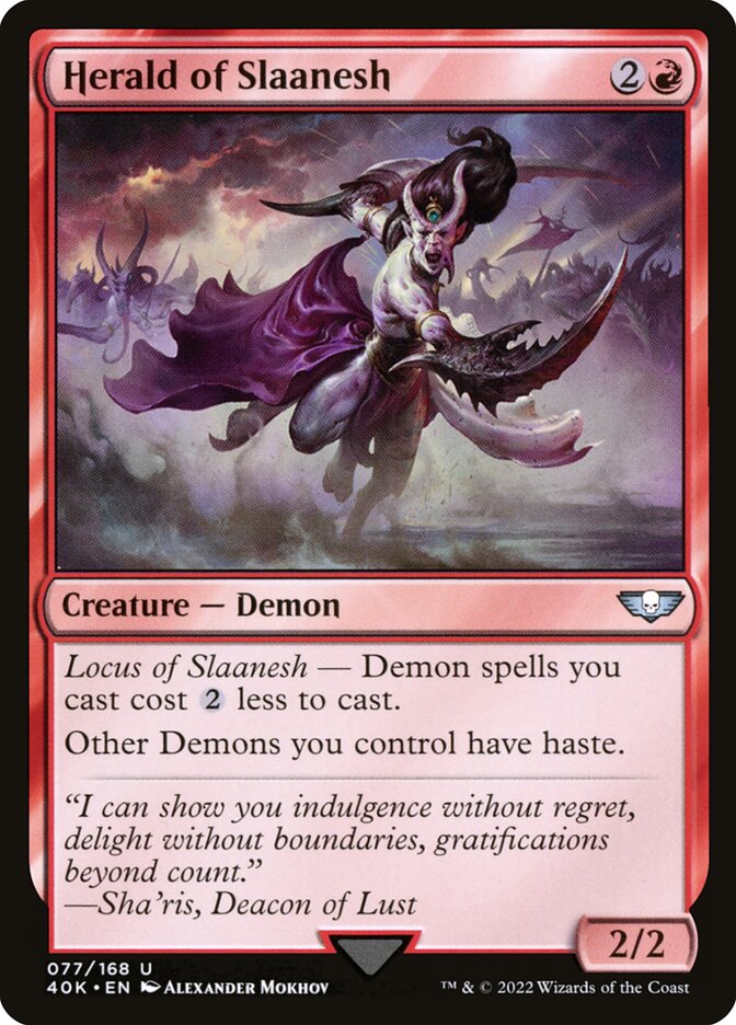 Herald of Slaanesh 77 (Universes Beyond: Warhammer 40,000)  | Good Games Adelaide SA