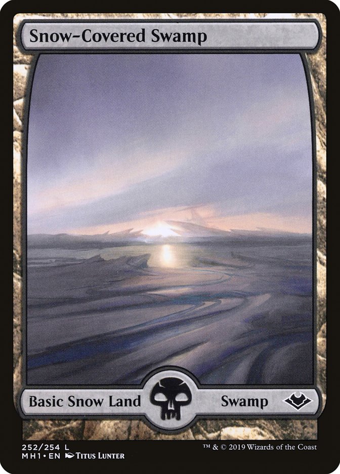 Snow-Covered Swamp 252 (Modern Horizons)  - Foil | Good Games Adelaide SA