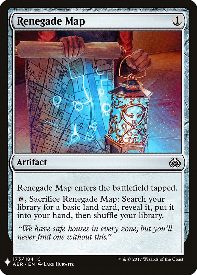 Renegade Map 173 (The List Reprints)  | Good Games Adelaide SA