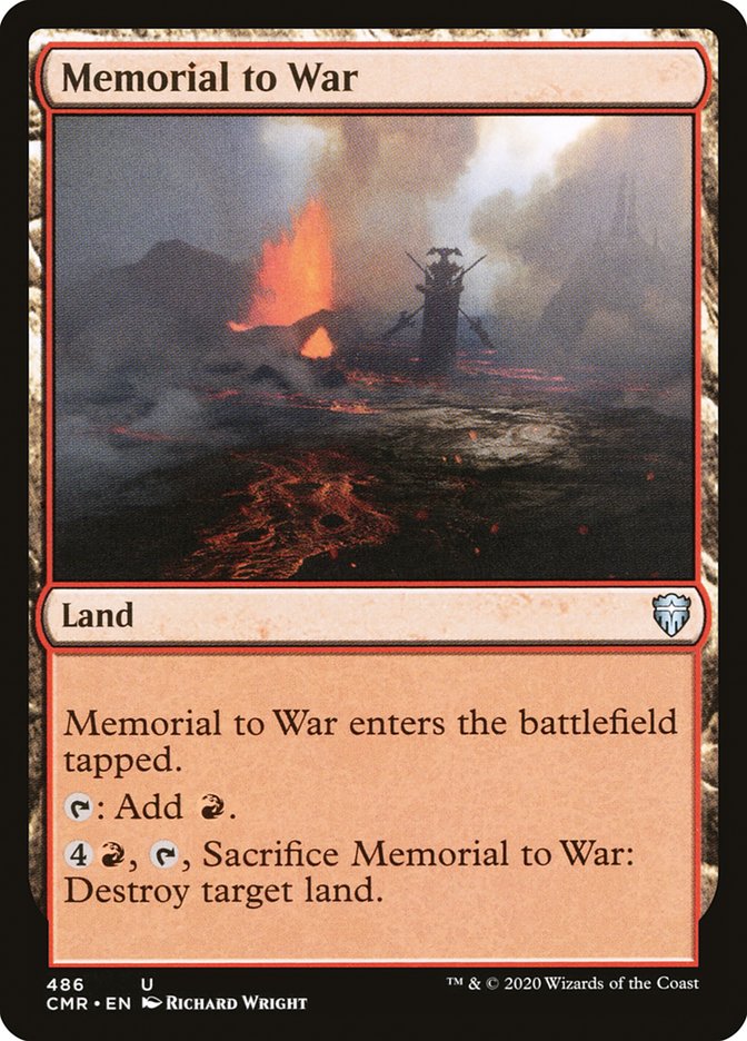 Memorial to War 486 (Commander Legends)  | Good Games Adelaide SA