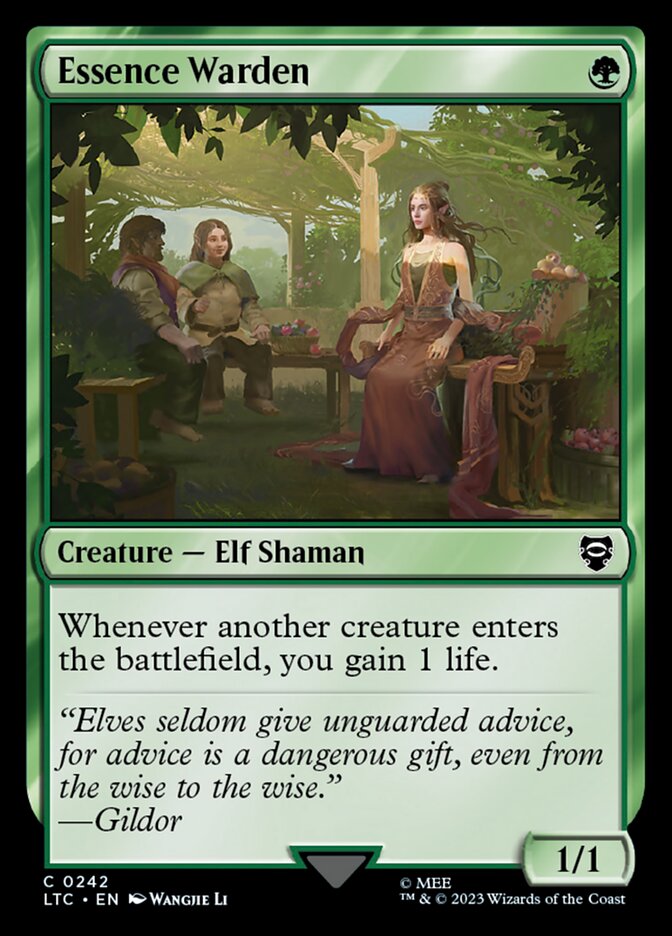 Essence Warden 242 (Commander: The Lord of the Rings: Tales of Middle-earth)  | Good Games Adelaide SA